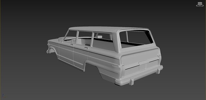 Jeep Grand Wagoneer 1991 Body For Print 3D print model 3