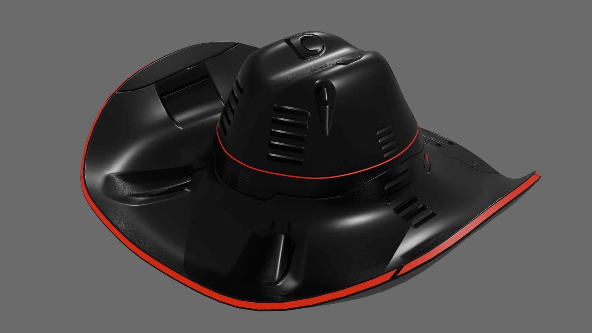 Space Cowboy Hat 3D model_8