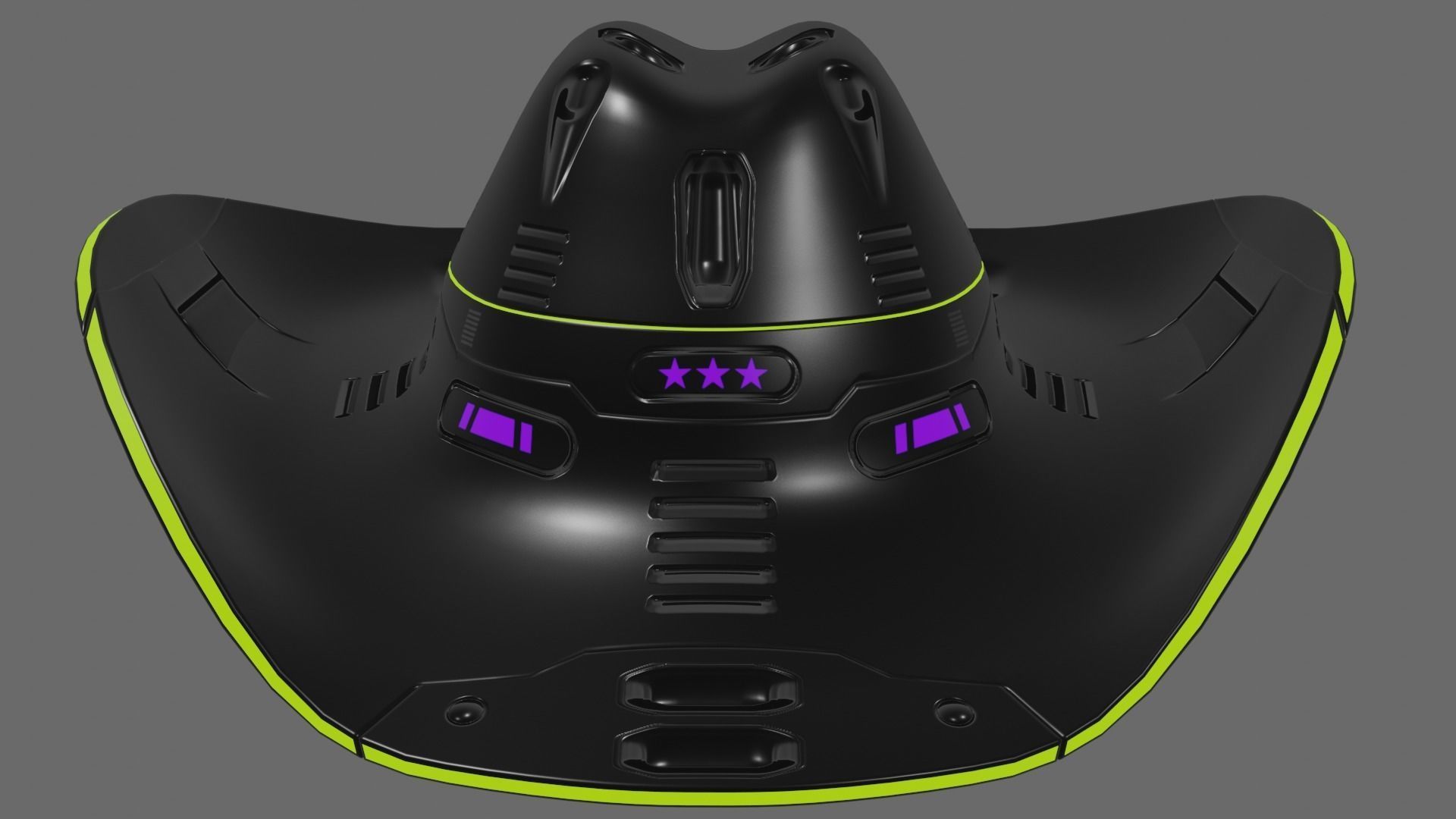 Space Cowboy Hat 3D model_1