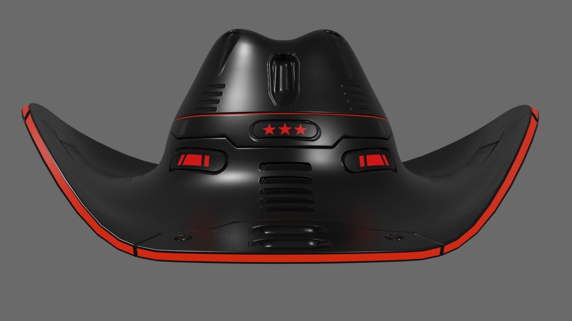 Space Cowboy Hat 3D model_10