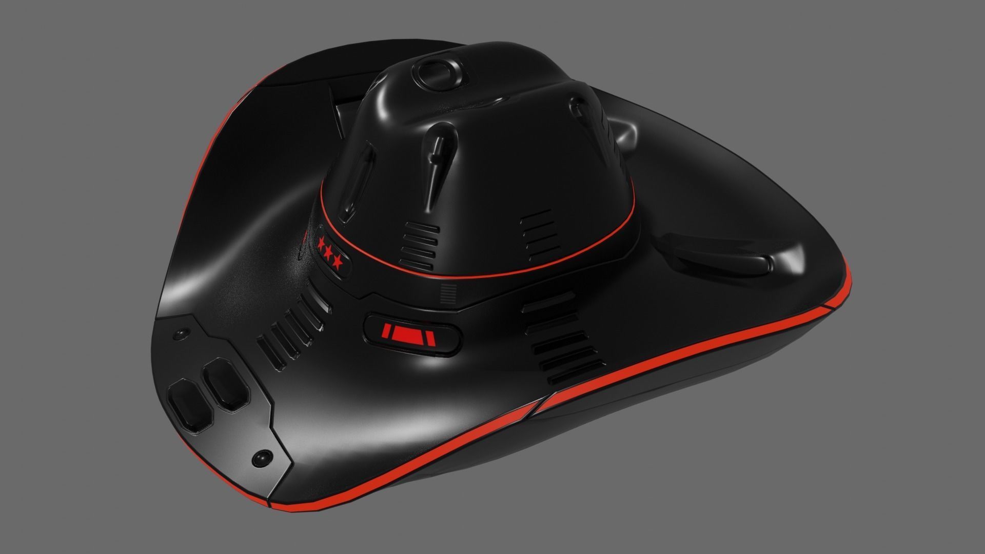 Space Cowboy Hat 3D model_16