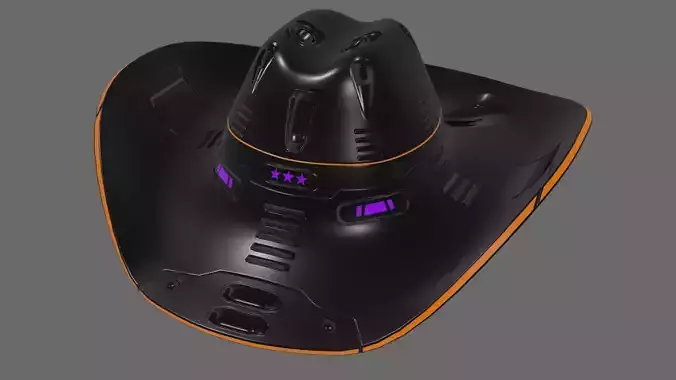 Space Cowboy Hat 3D model