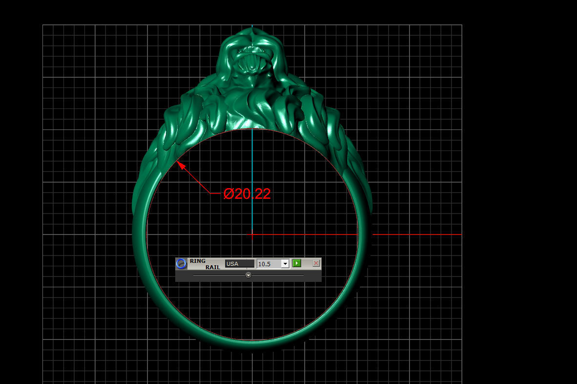 ring lion 3D print model_13