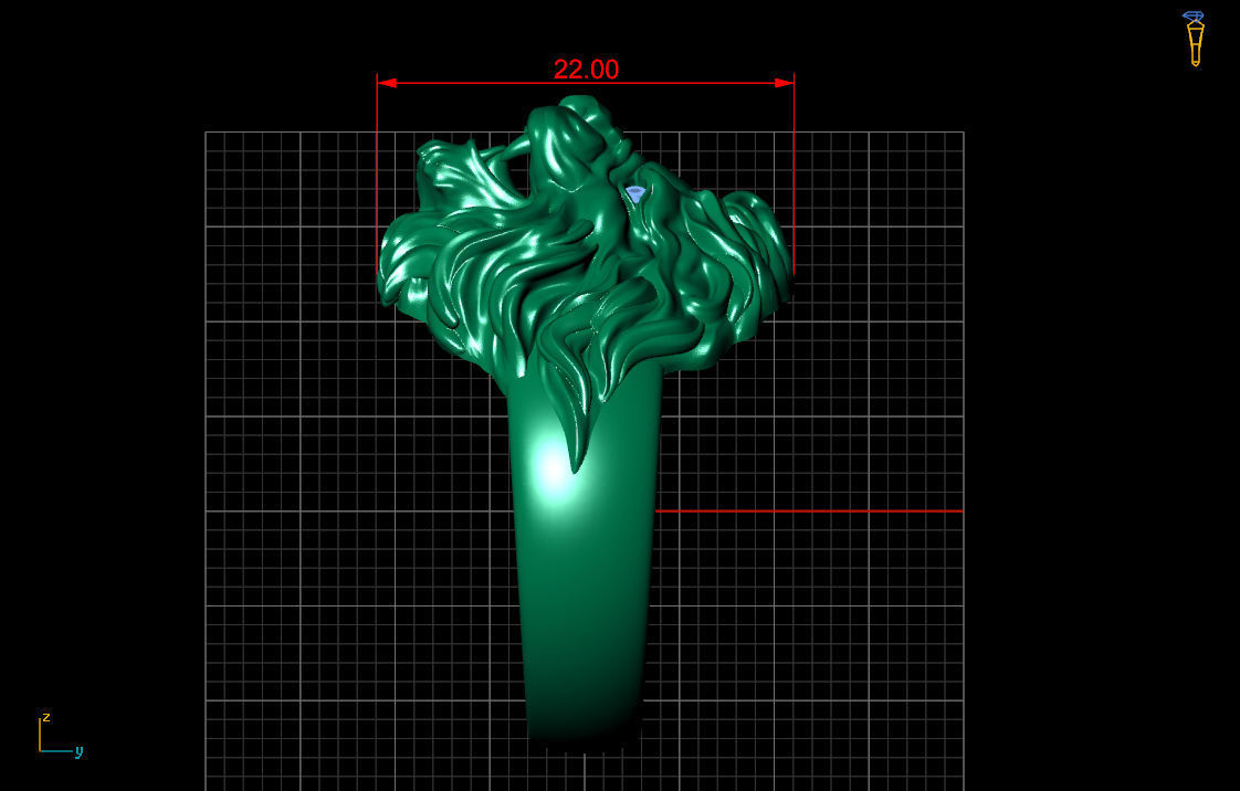ring lion 3D print model_7