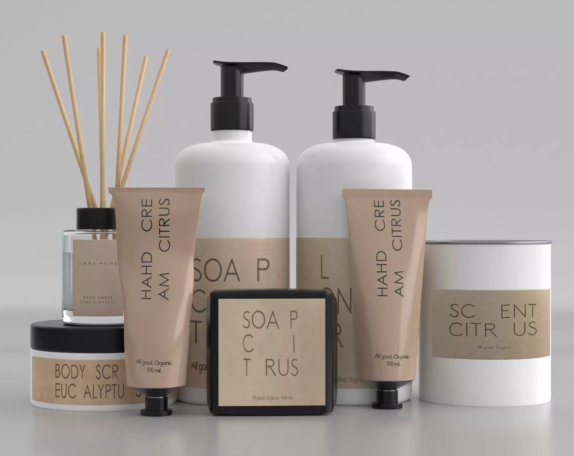 Granit Skincare Cosmetics Low-poly 3D model_0