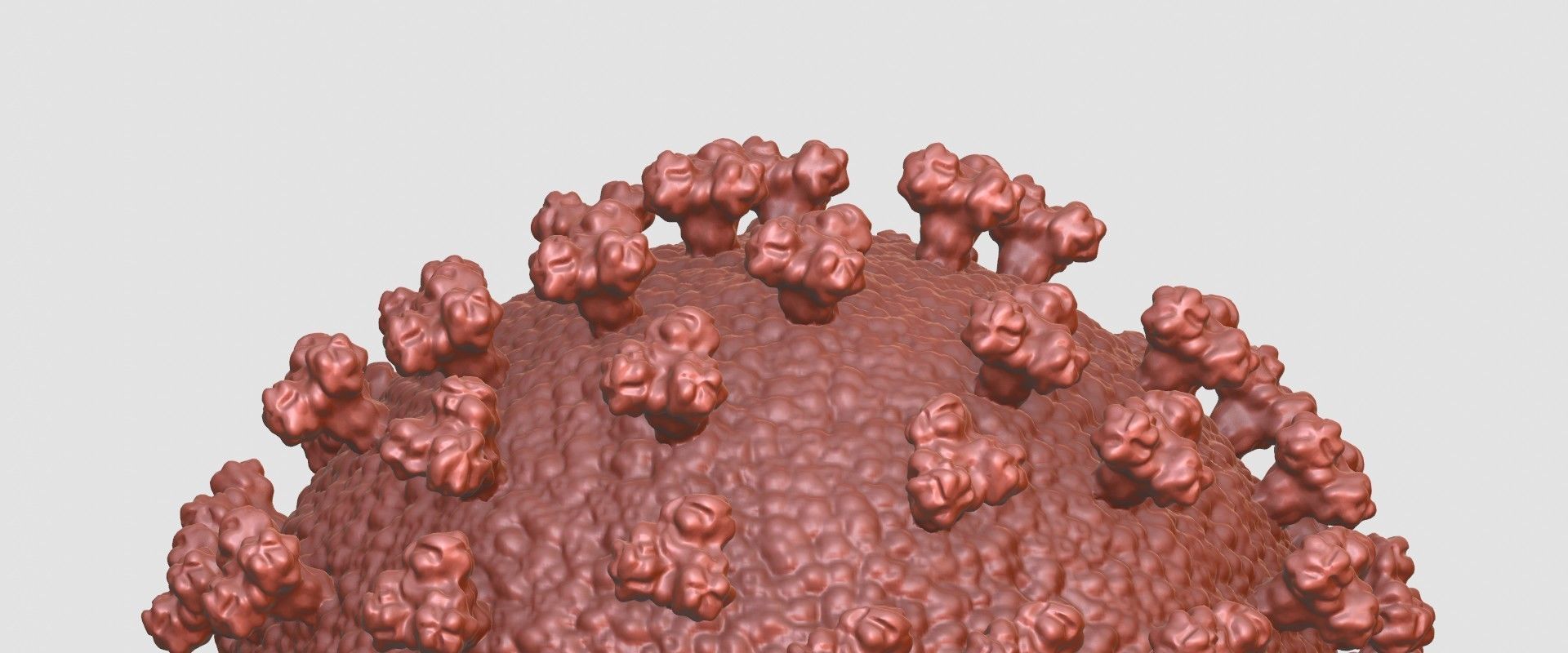 corona virus 3D print model_2