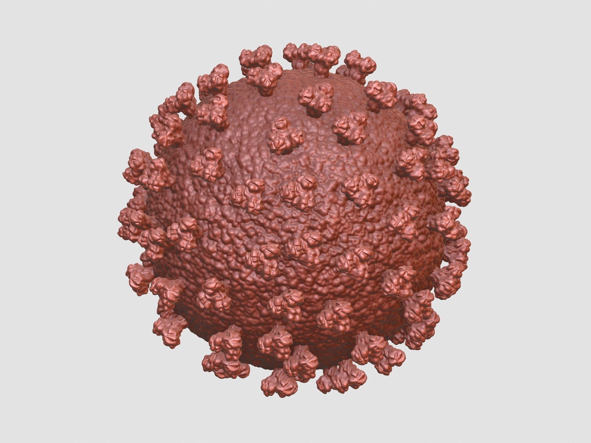 corona virus 3D print model_3