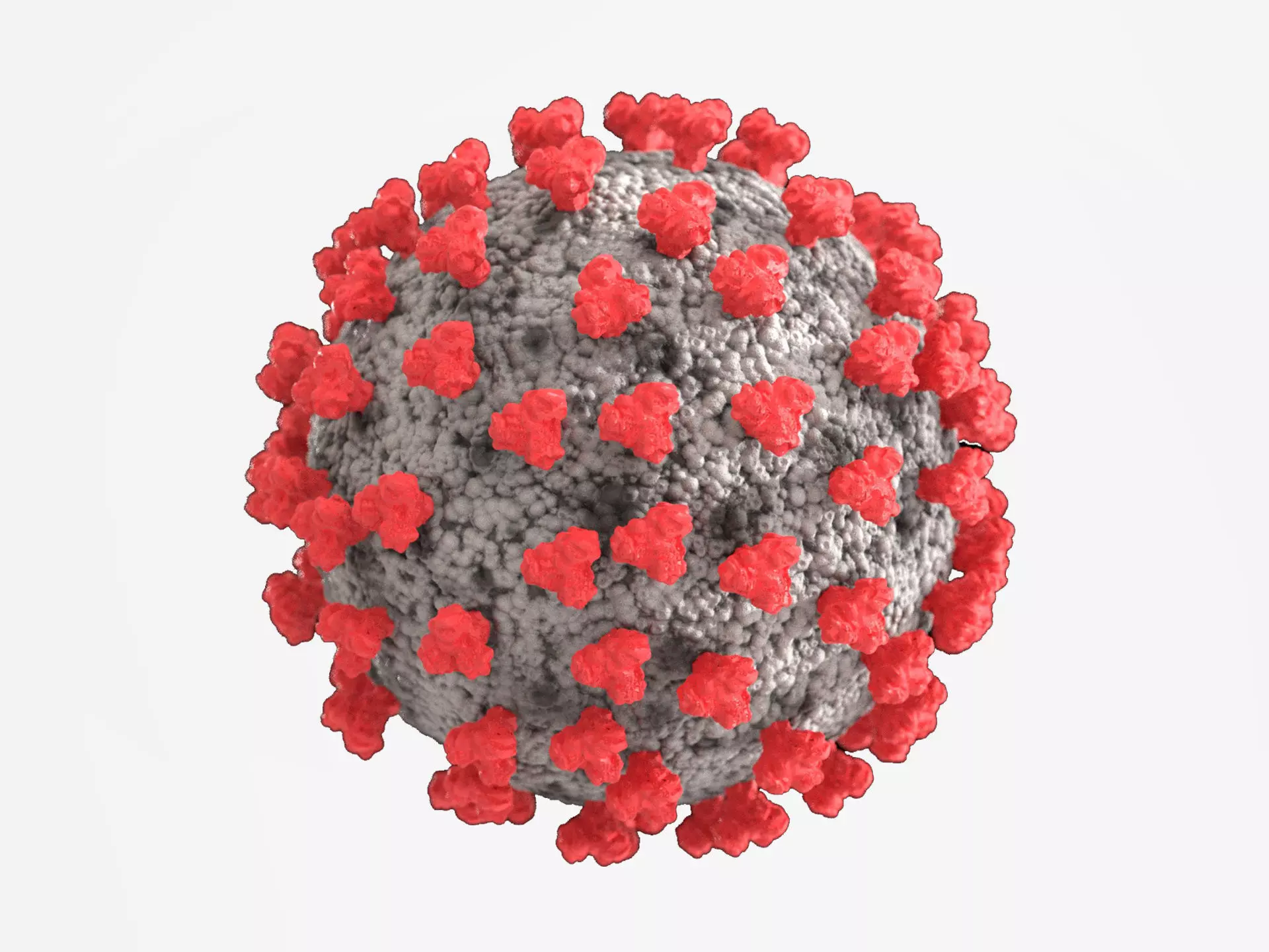 corona virus 3D print model_0