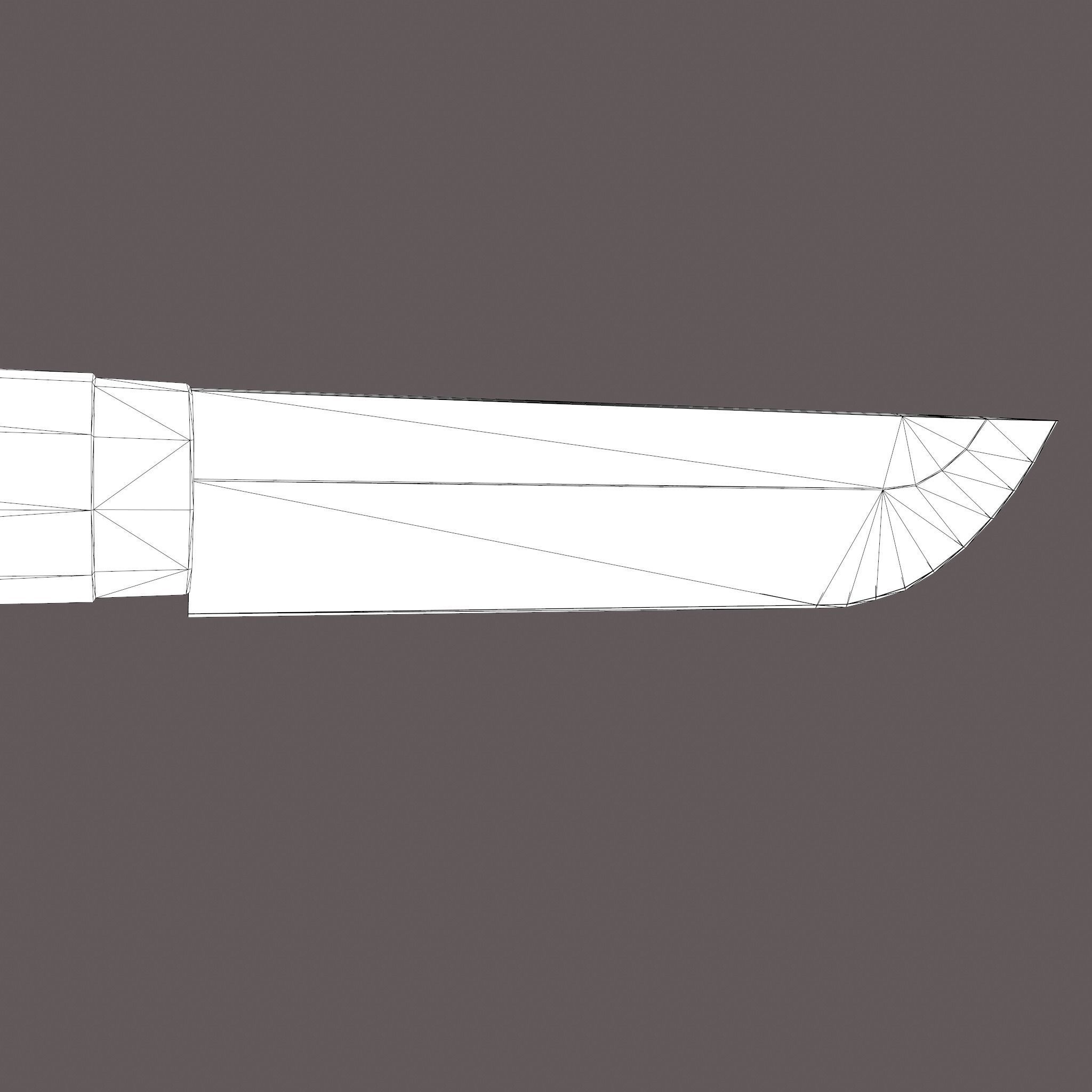 Viking Style Knife Low-poly 3D model_44