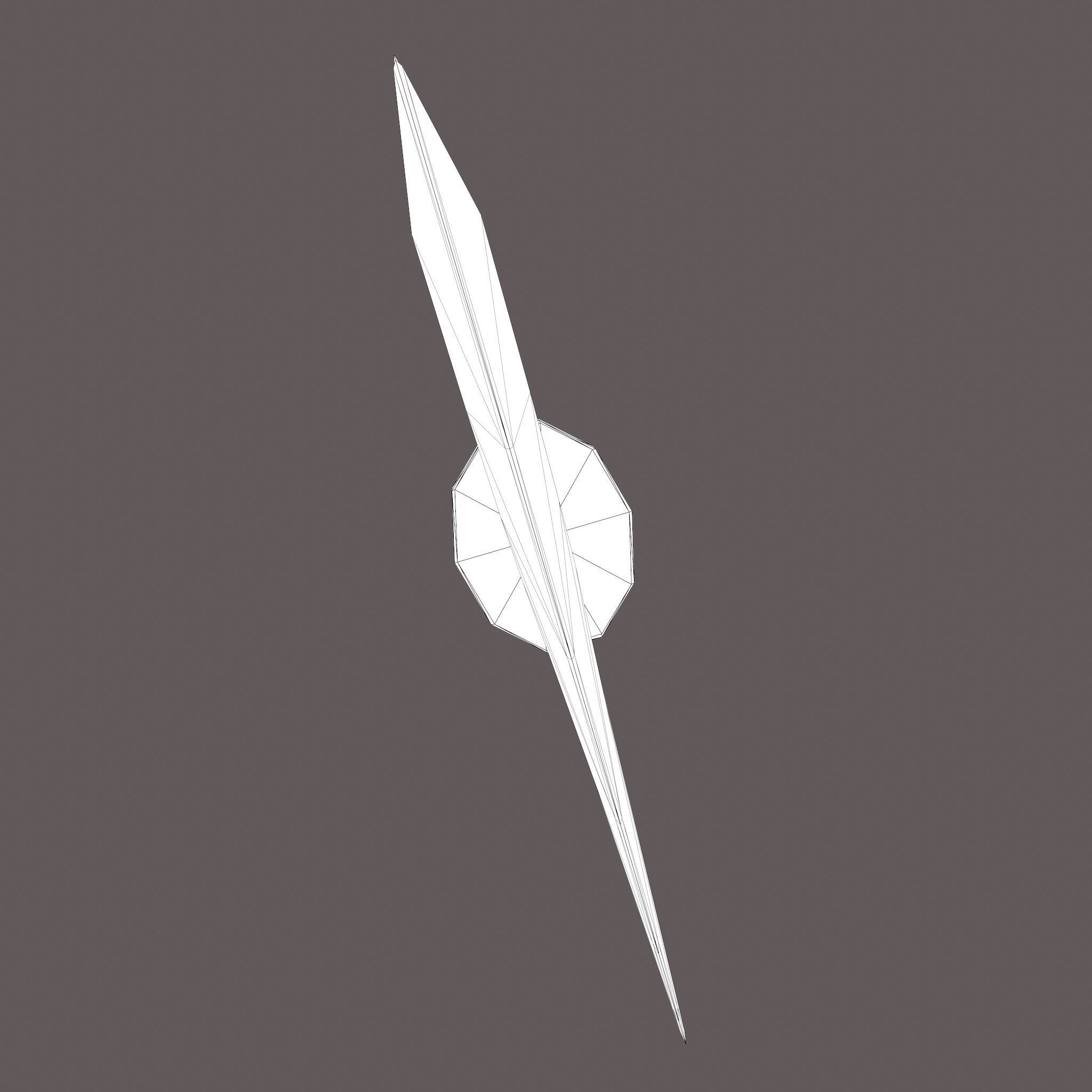 Viking Style Knife Low-poly 3D model_43