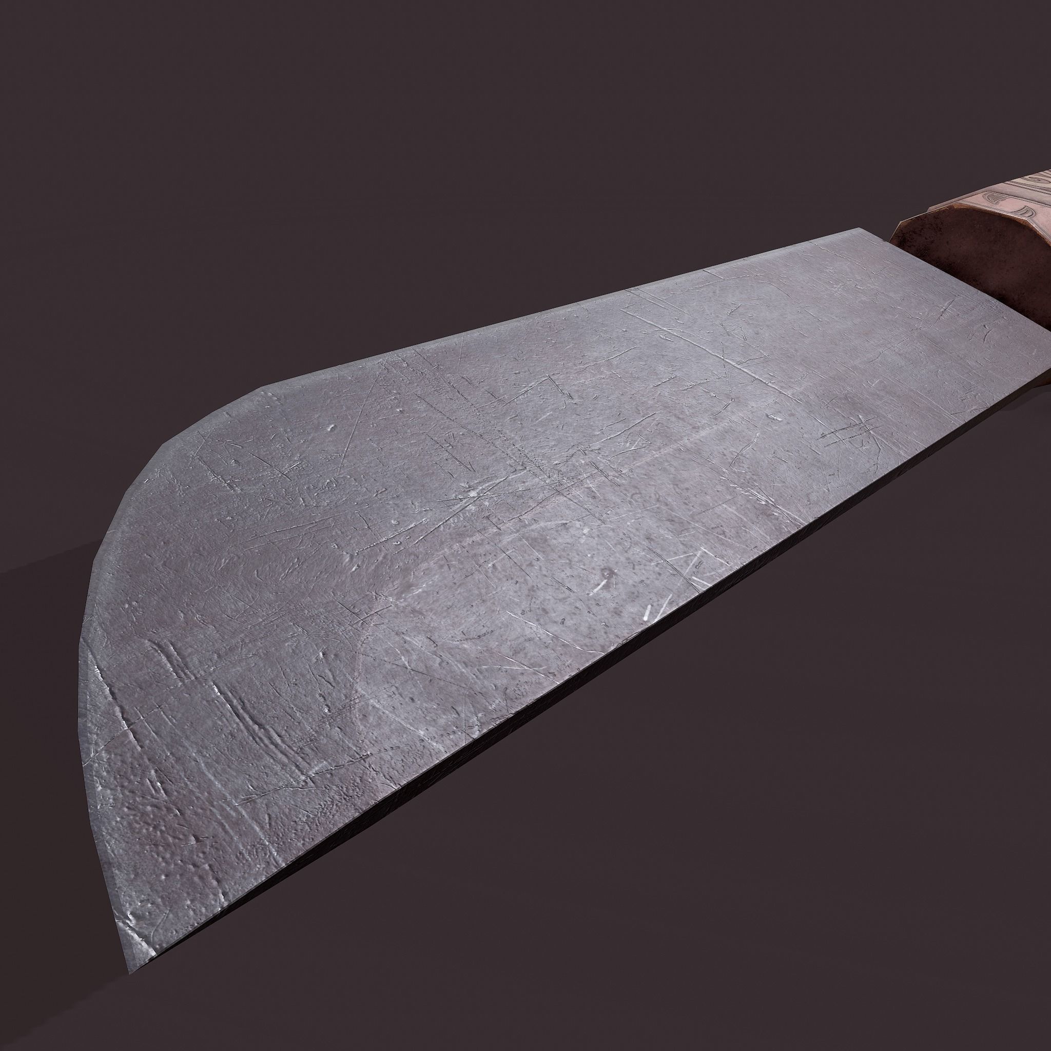 Viking Style Knife Low-poly 3D model_22