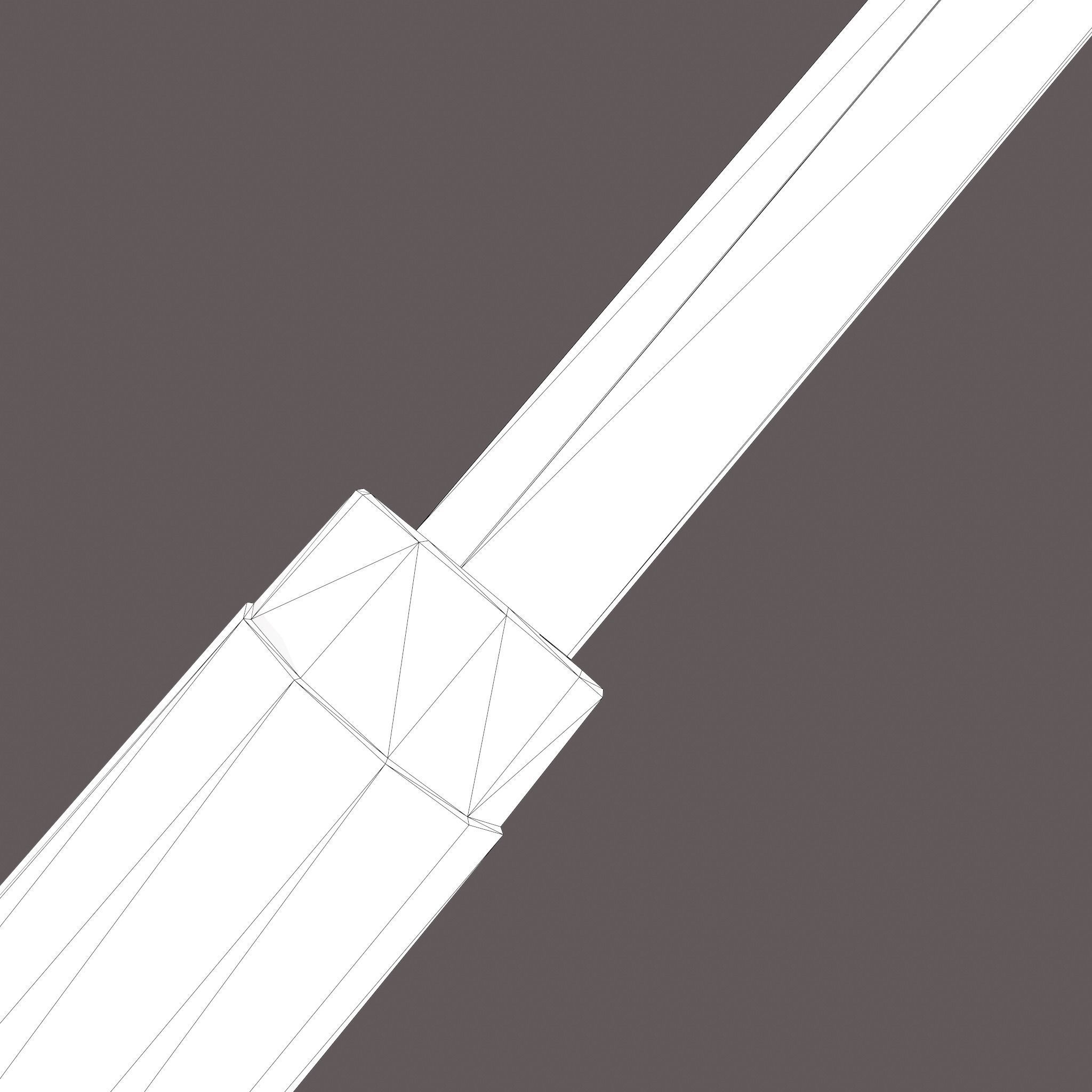 Viking Style Knife Low-poly 3D model_38