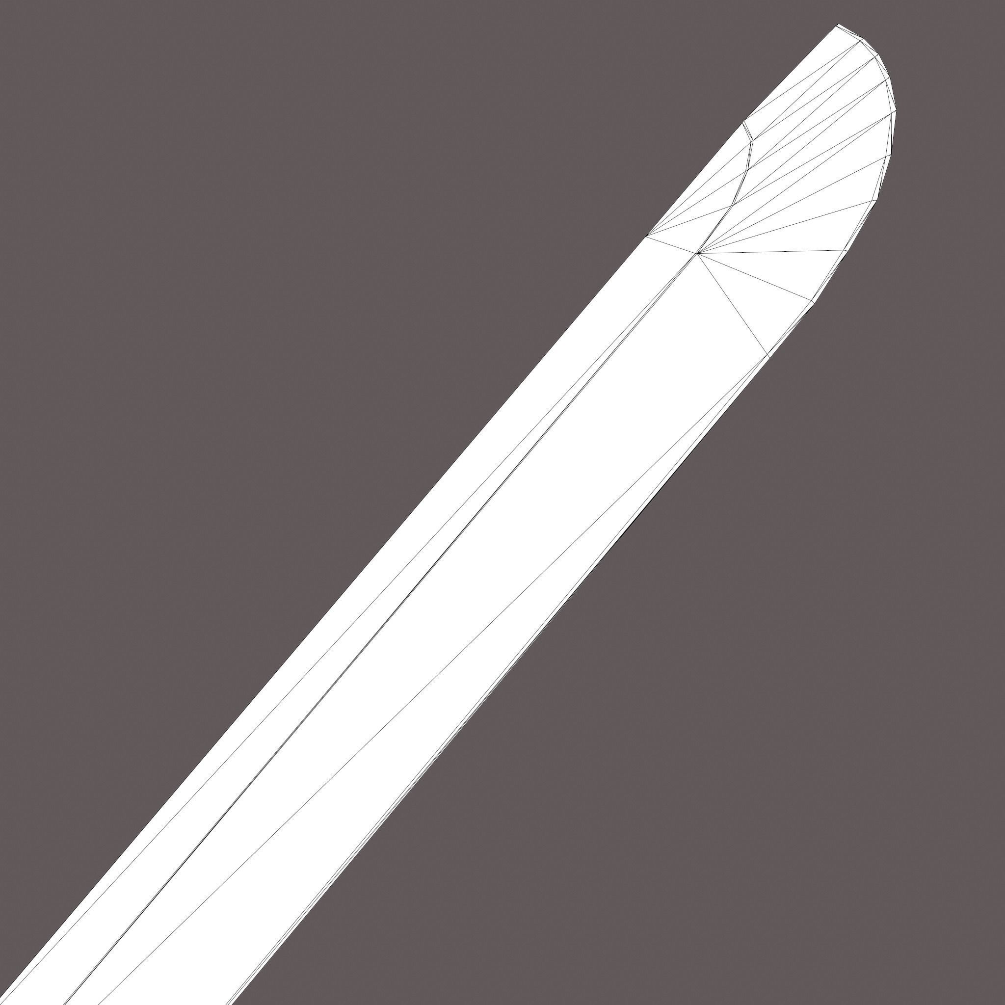 Viking Style Knife Low-poly 3D model_39