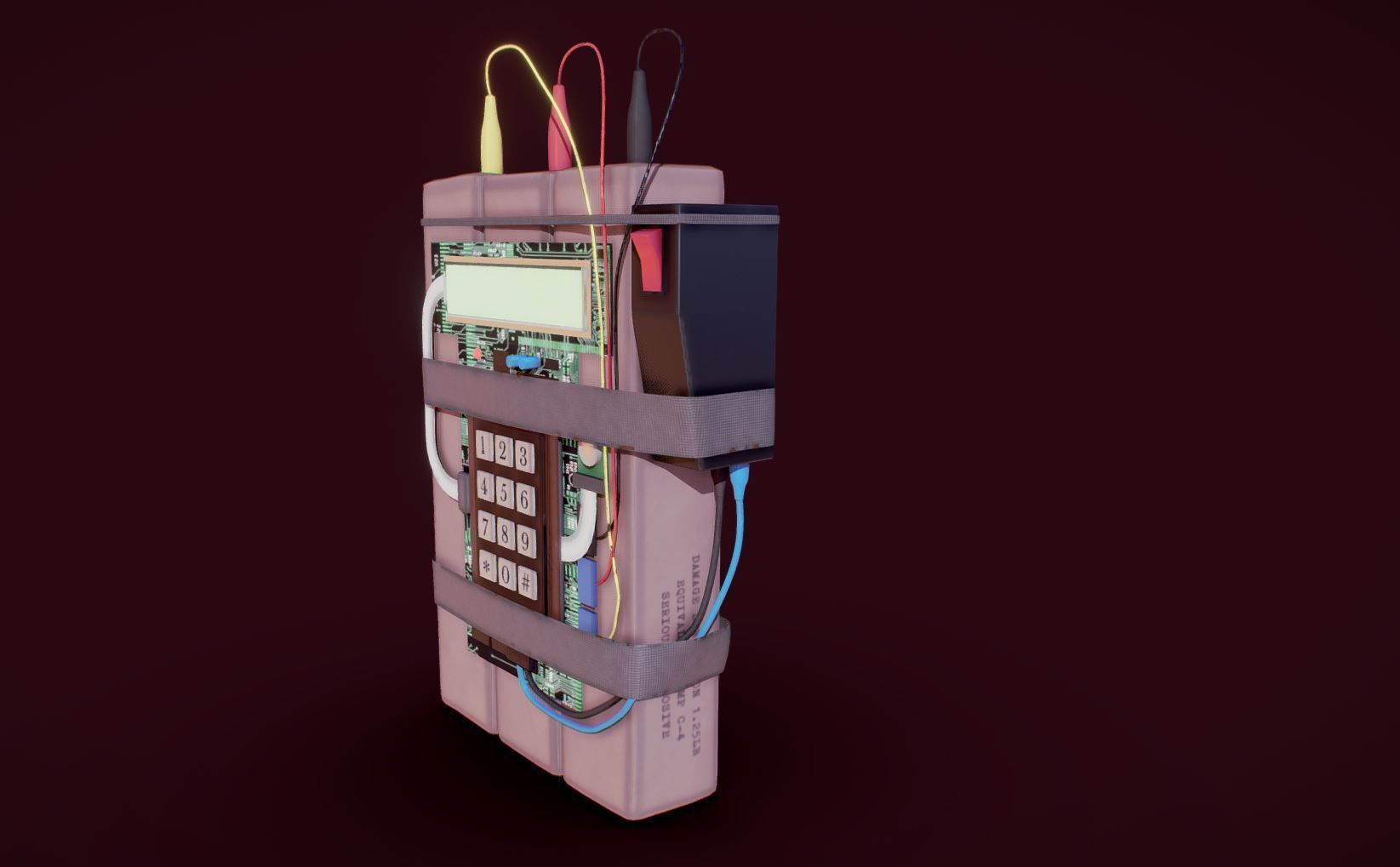 C4 Explosive 3D model_4