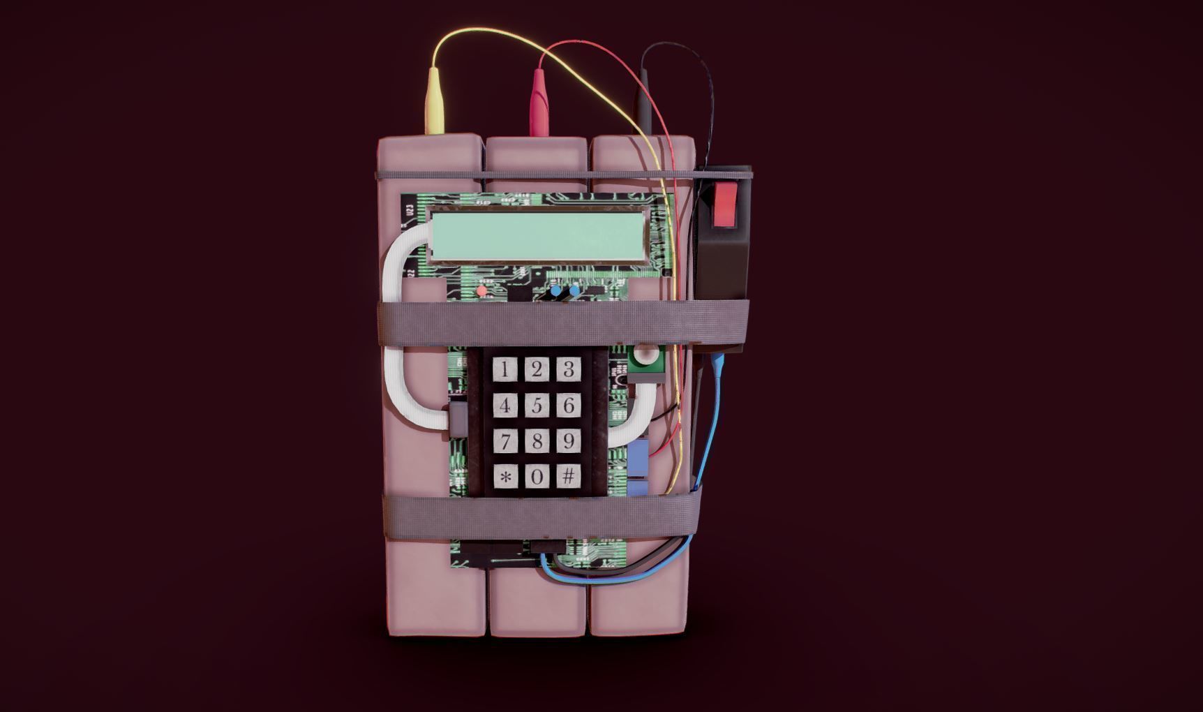 C4 Explosive 3D model_2