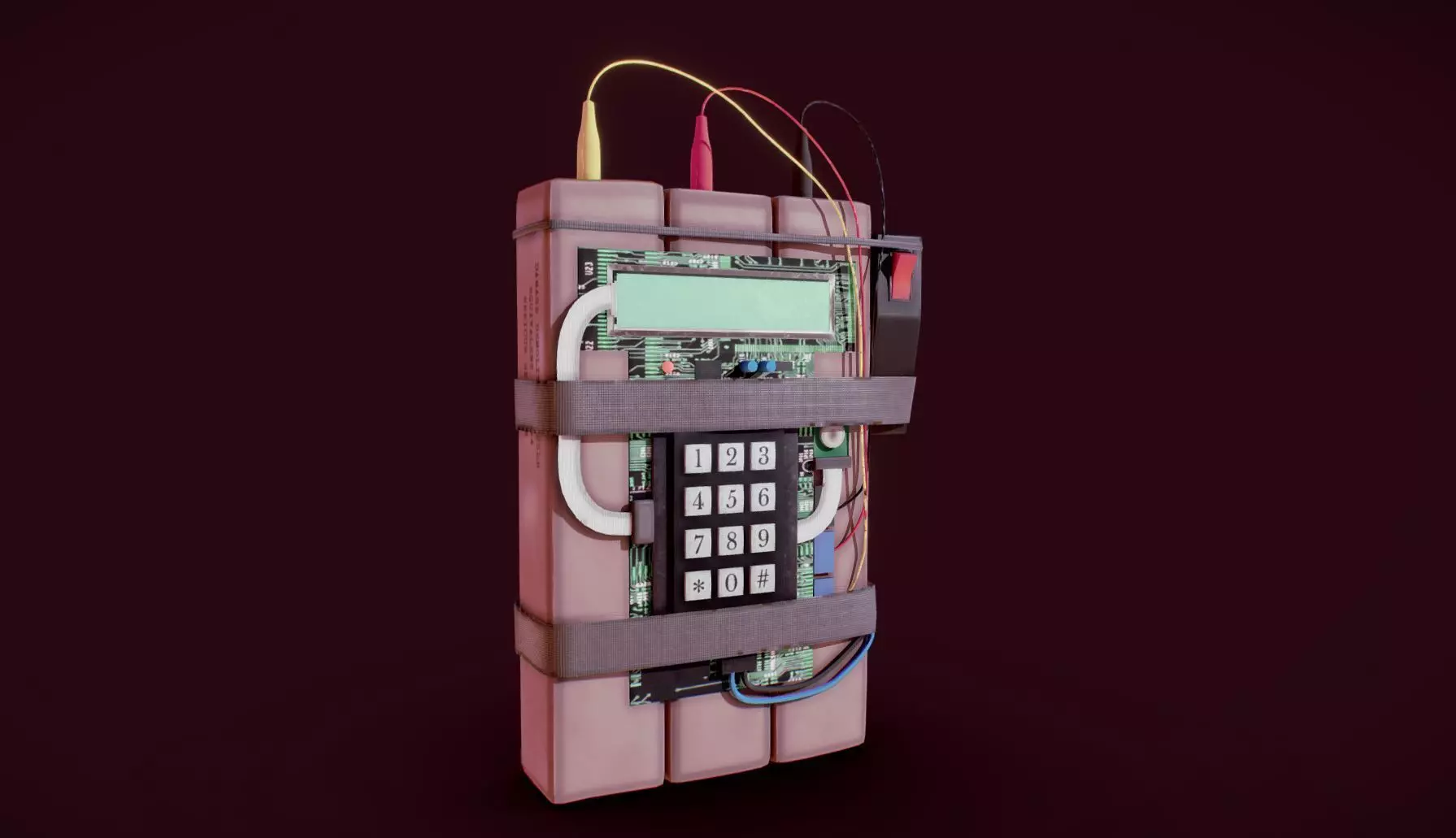 C4 Explosive 3D model_0