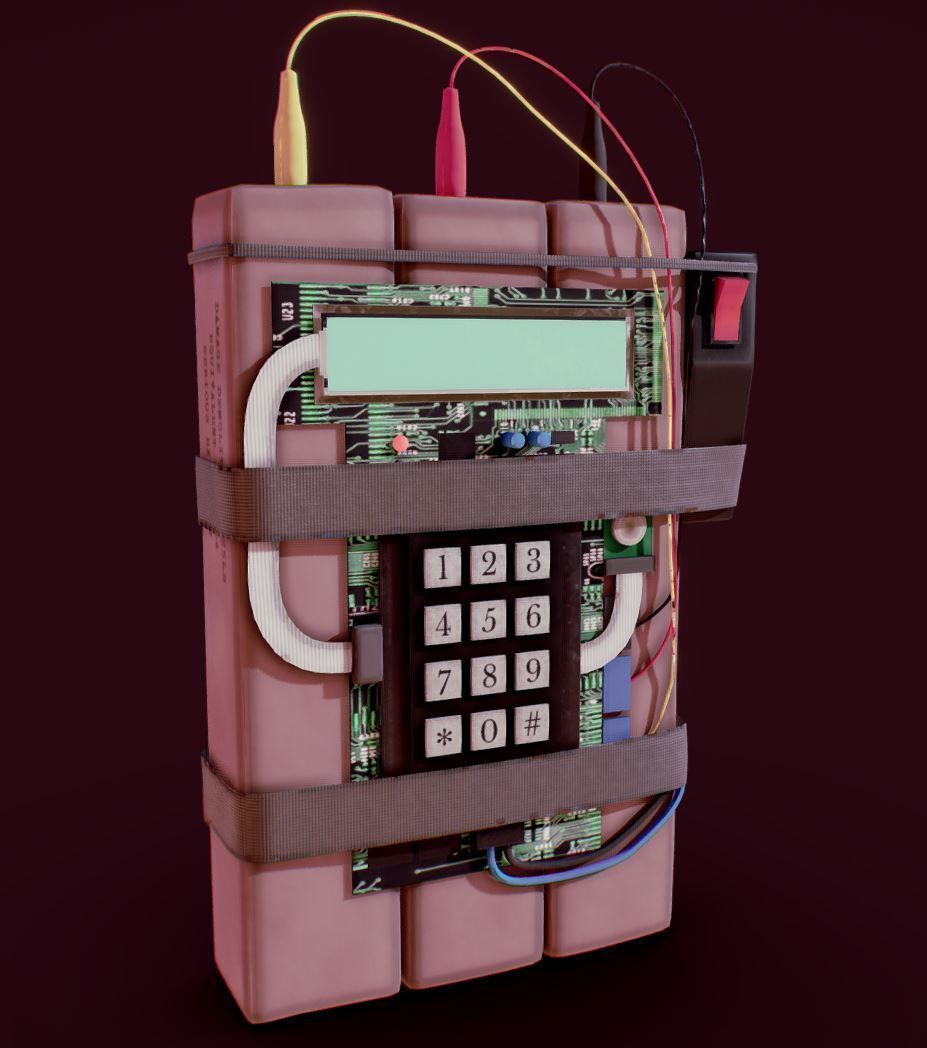 C4 Explosive 3D model_5