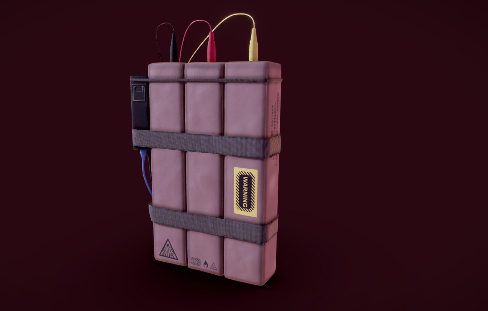 C4 Explosive 3D model_3