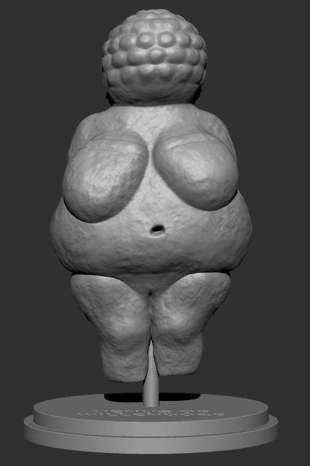 Venus of Willendorf Low-poly 3D model_4