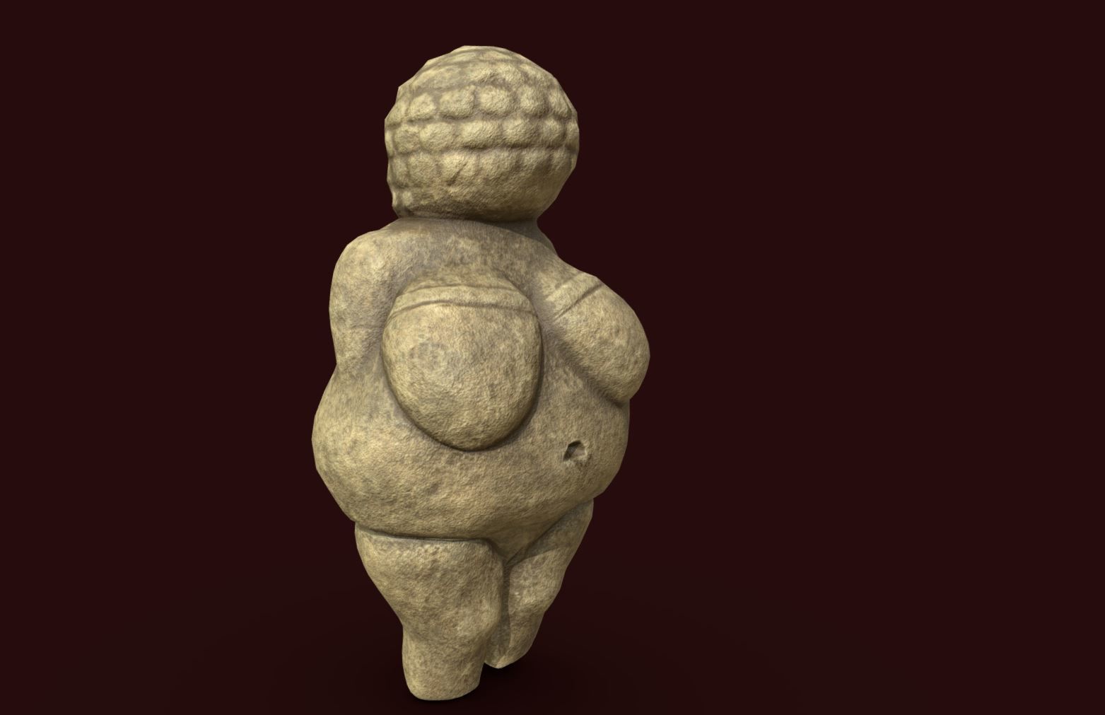 Venus of Willendorf Low-poly 3D model_5