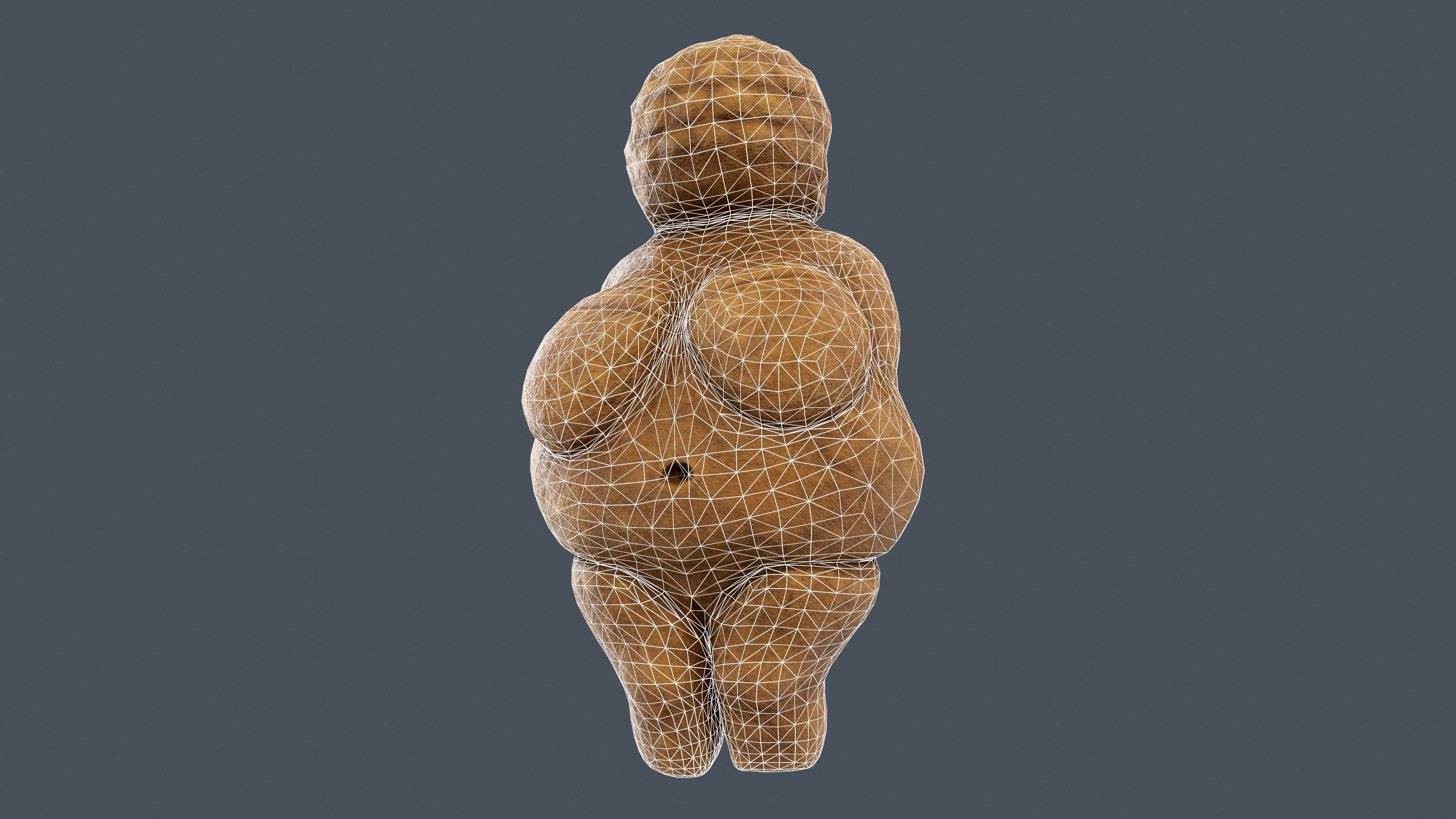 Venus of Willendorf Low-poly 3D model_3