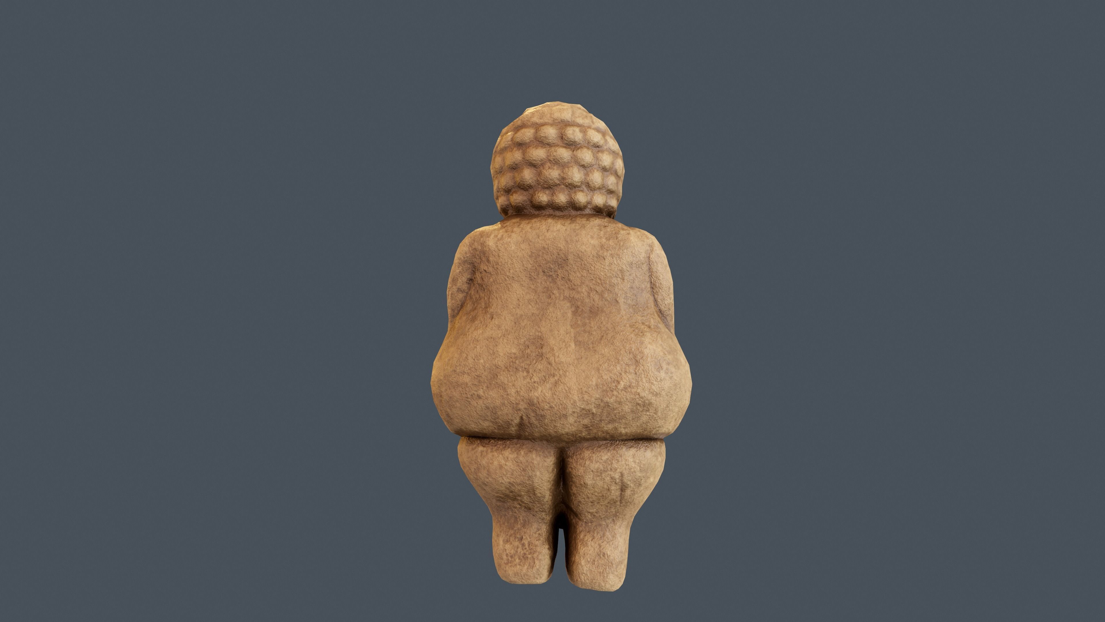 Venus of Willendorf Low-poly 3D model_13