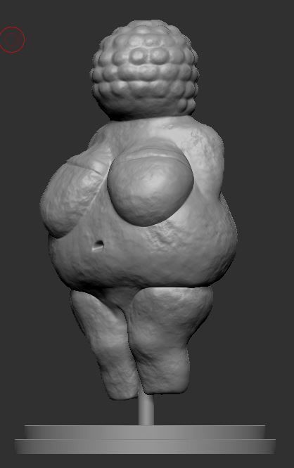 Venus of Willendorf Low-poly 3D model_8