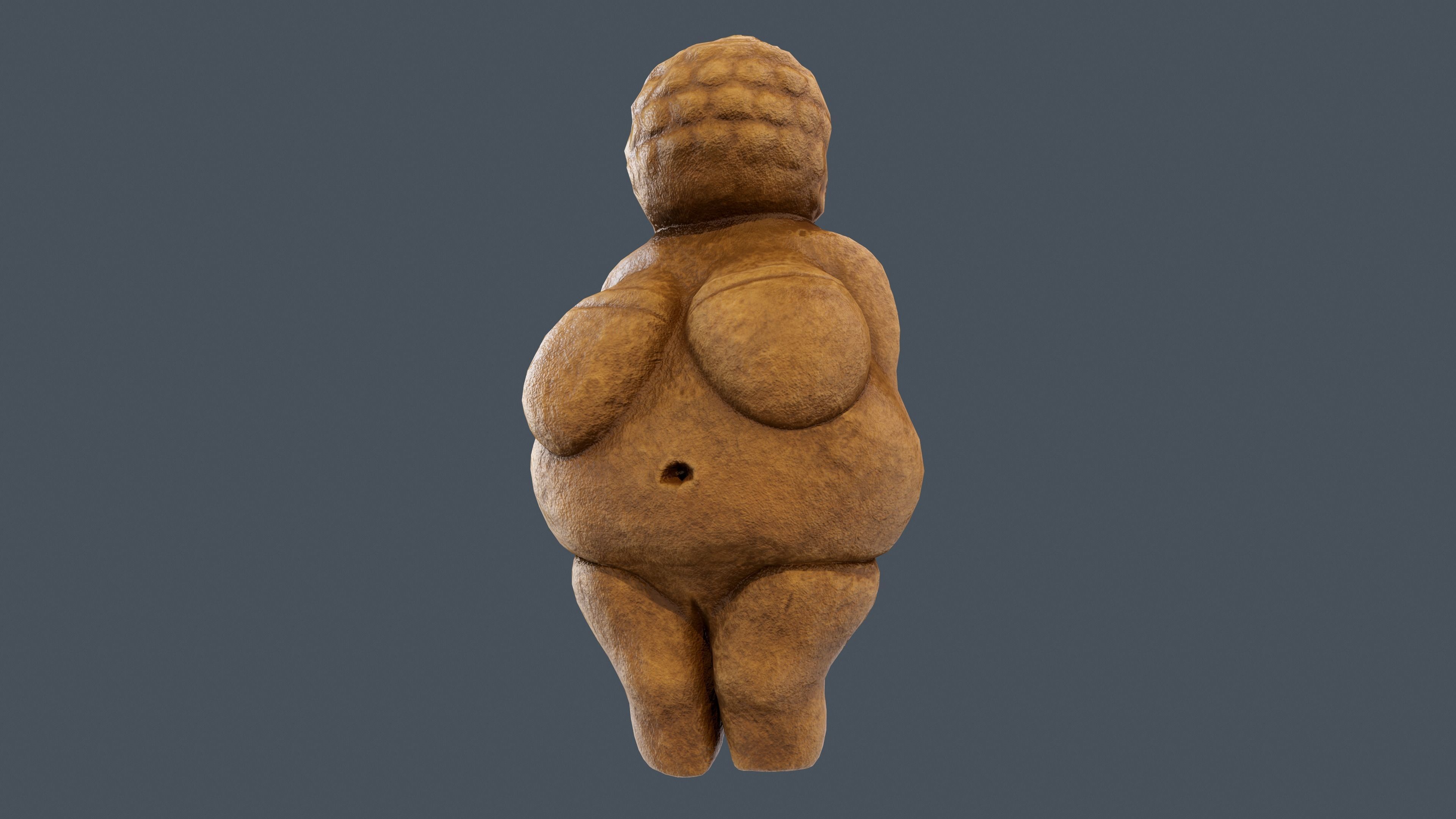 Venus of Willendorf Low-poly 3D model_2