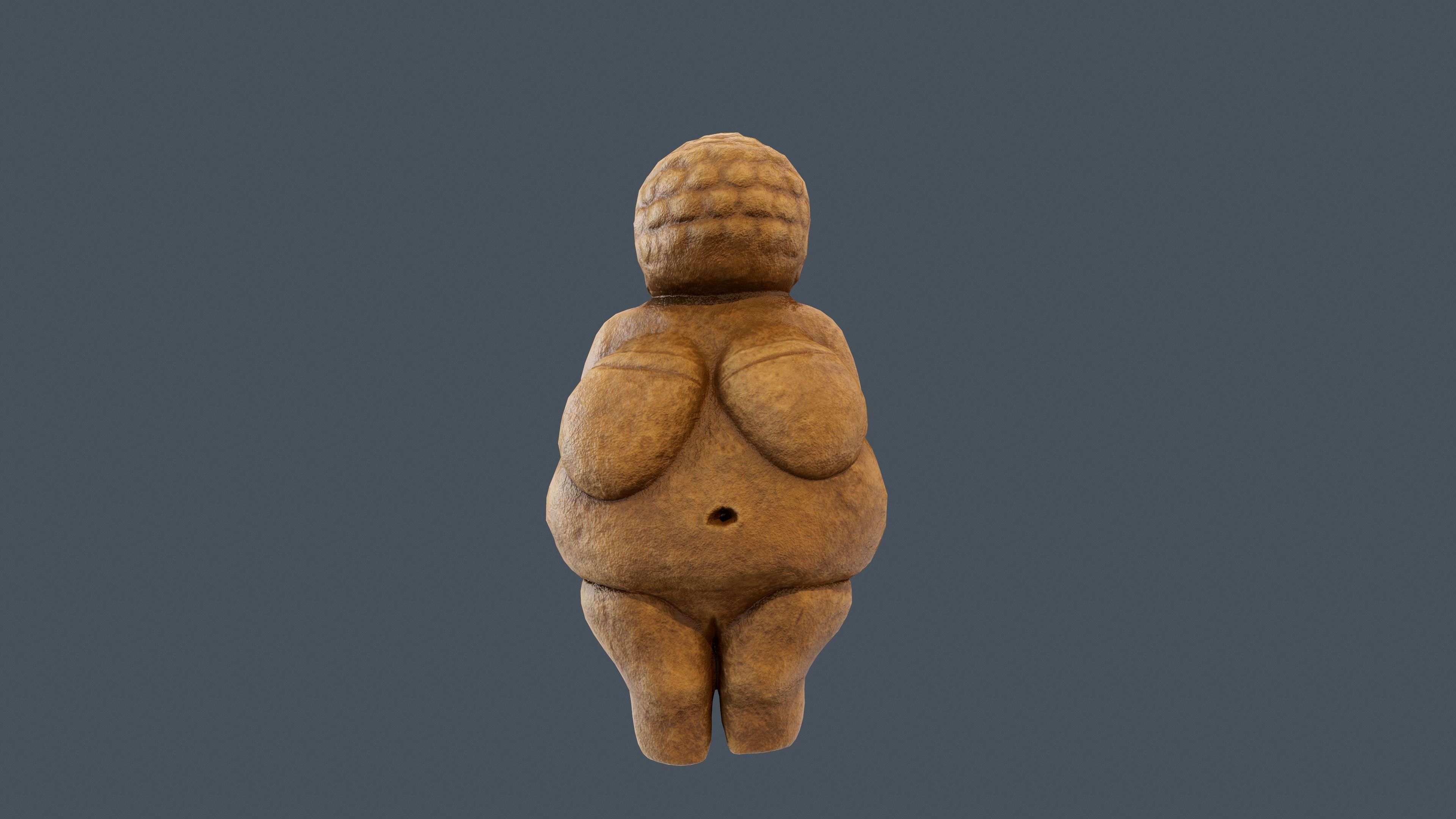 Venus of Willendorf Low-poly 3D model_7