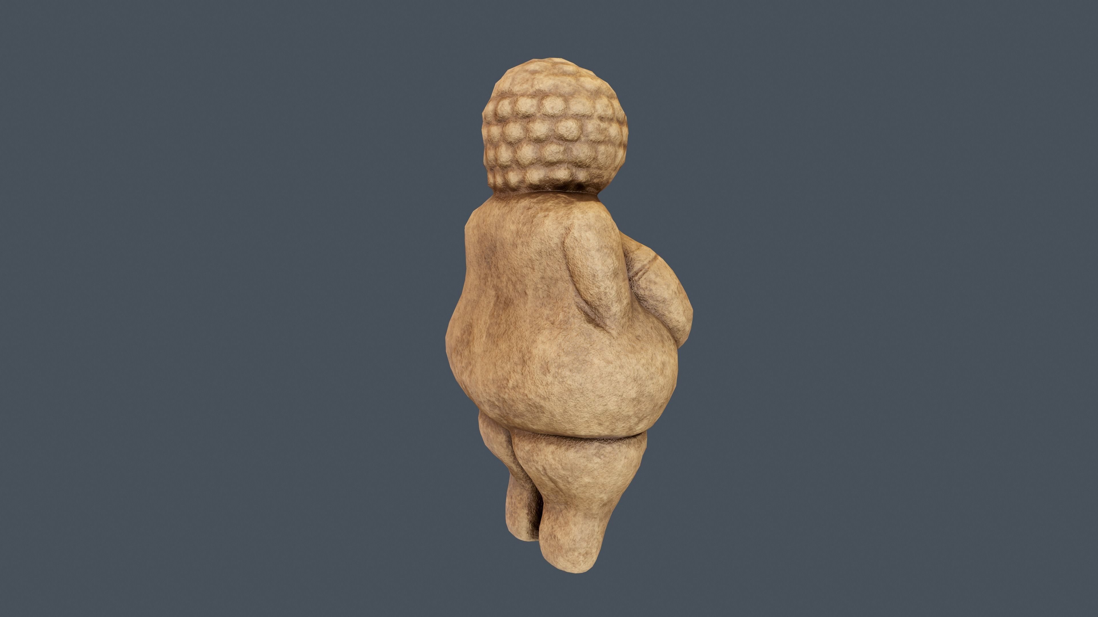 Venus of Willendorf Low-poly 3D model_12