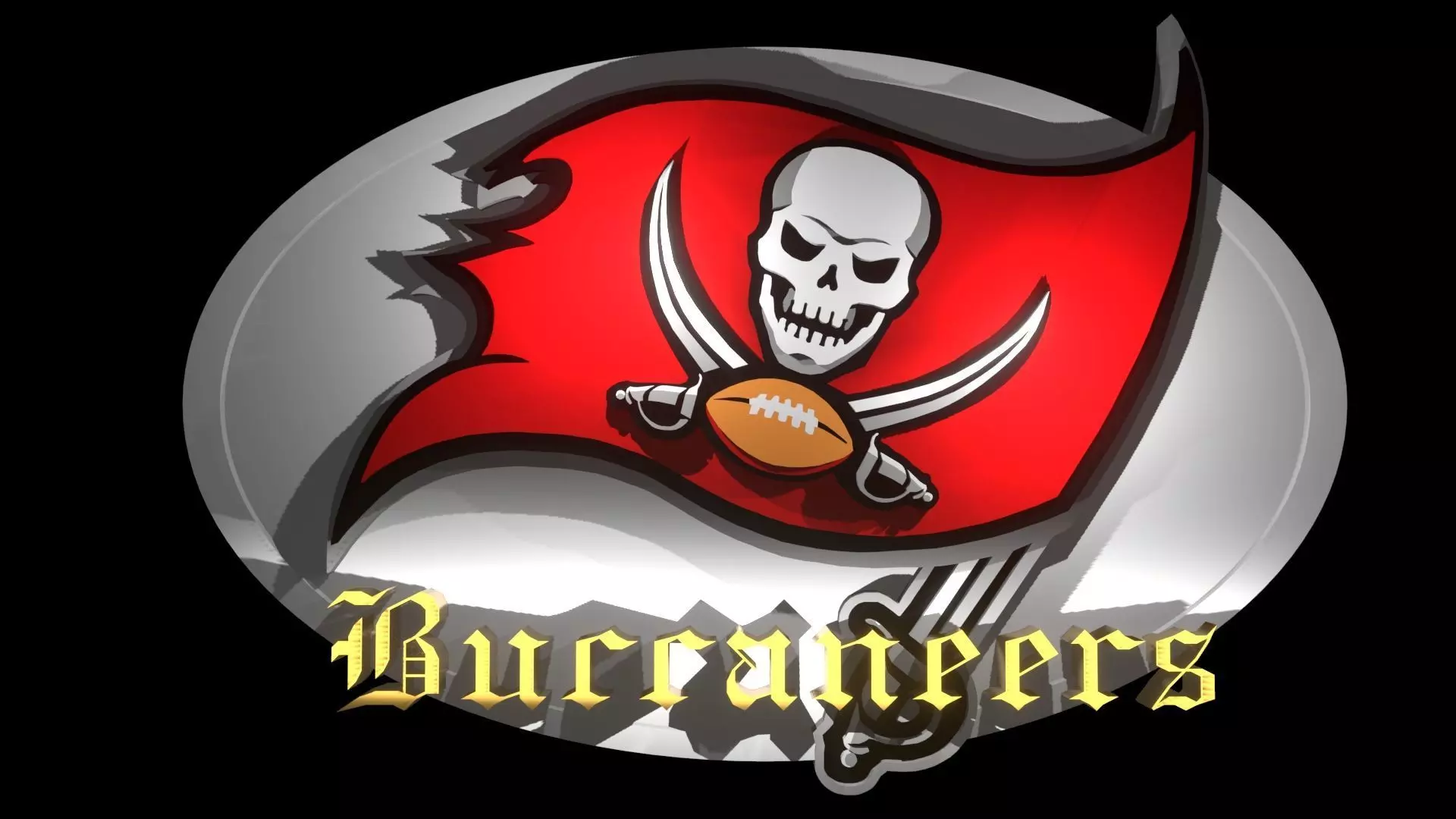 Tampa Bay Buccaneers NFL logo 3D print model
