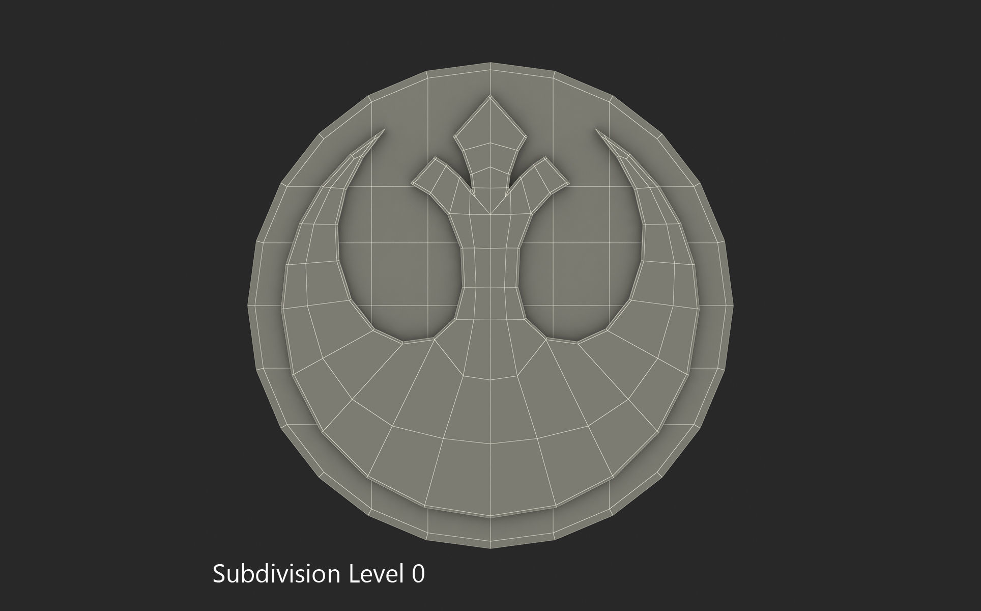 Star Wars Rebels Logo 3D model_5
