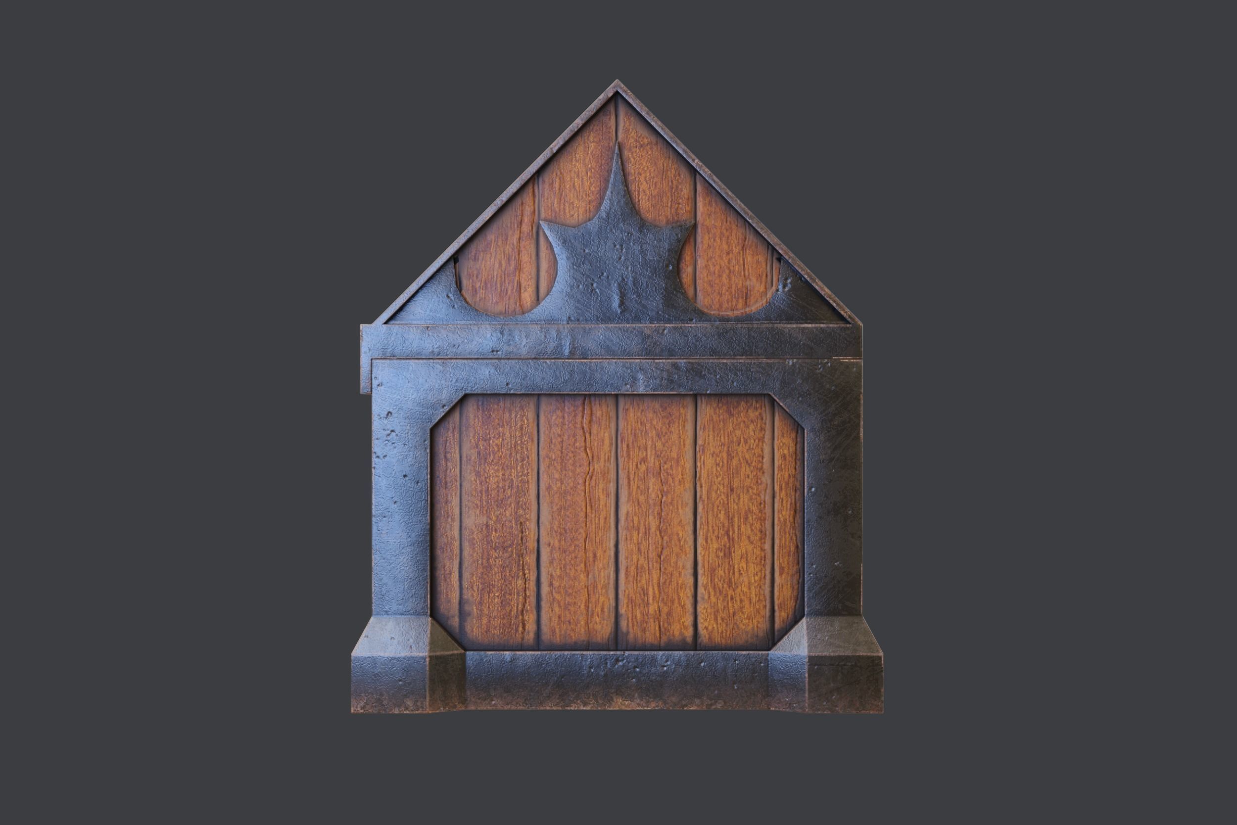 Treasure Chest Low-poly 3D model_4