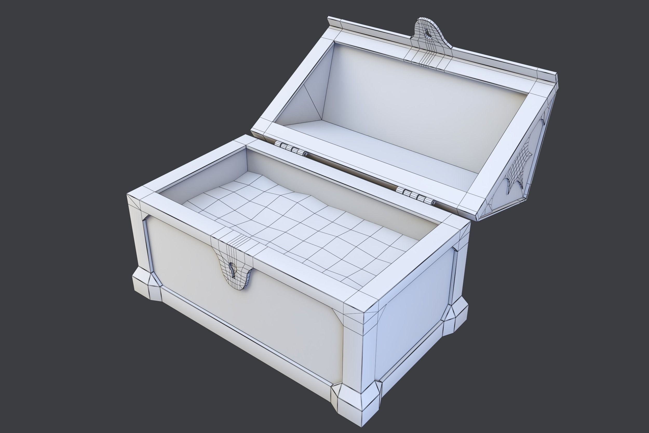 Treasure Chest Low-poly 3D model_25
