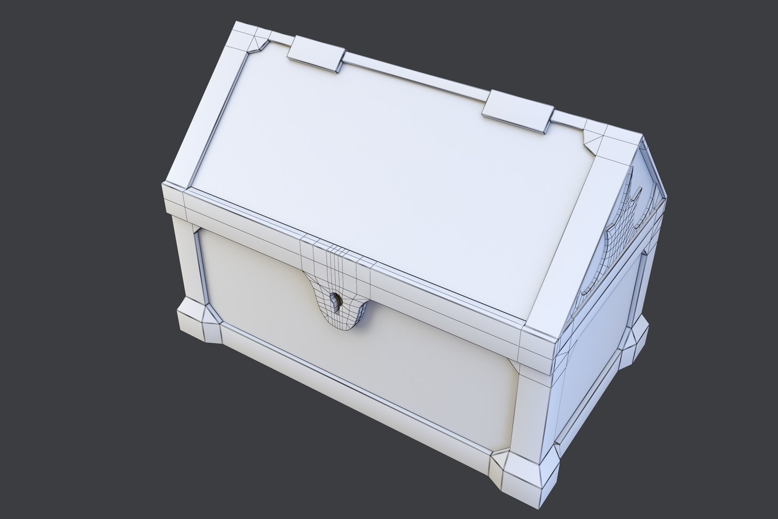 Treasure Chest Low-poly 3D model_23