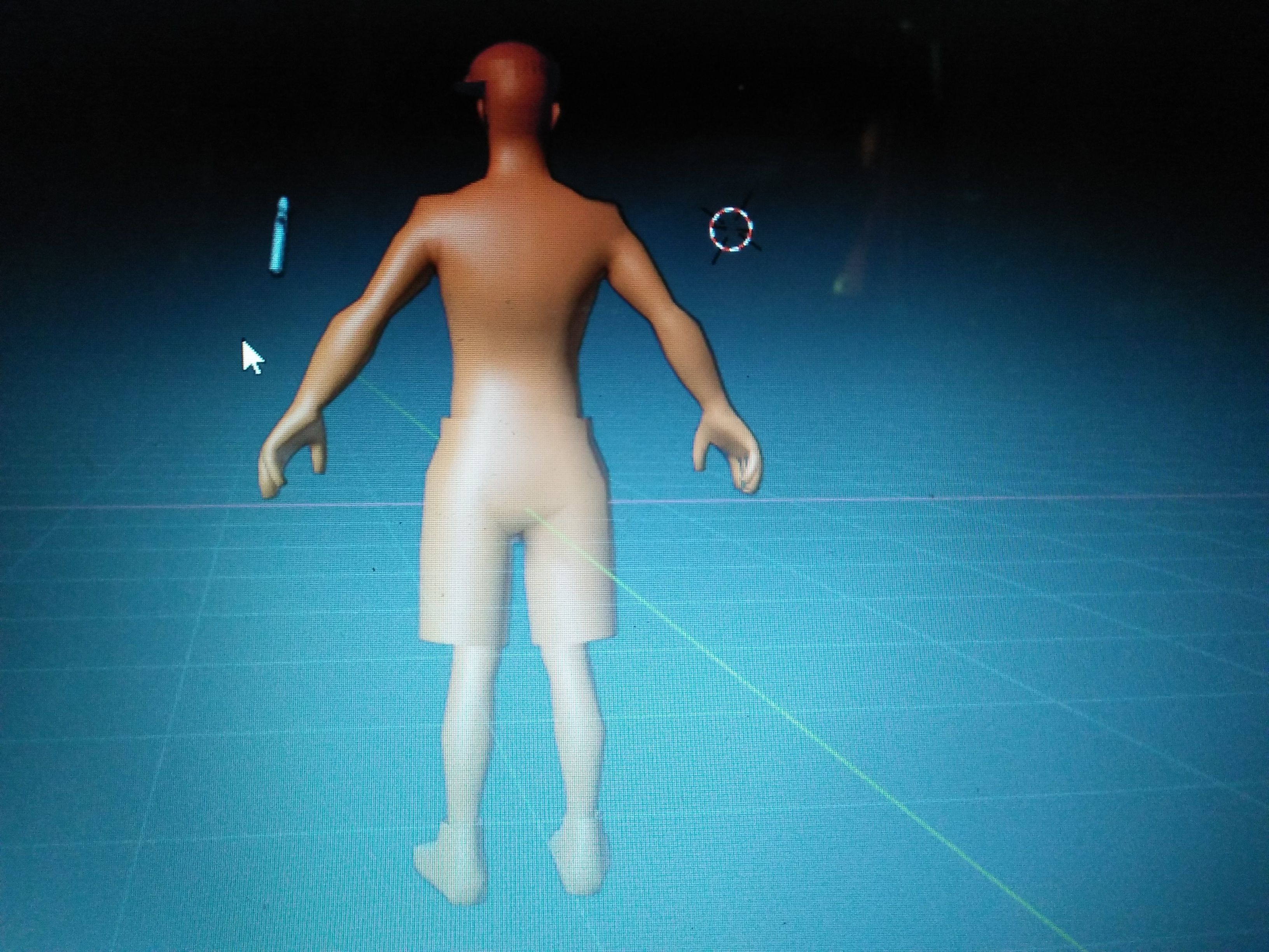 Human body mesh 3D model_1