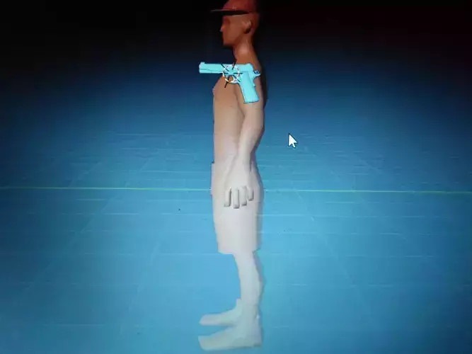 Human body mesh 3D model