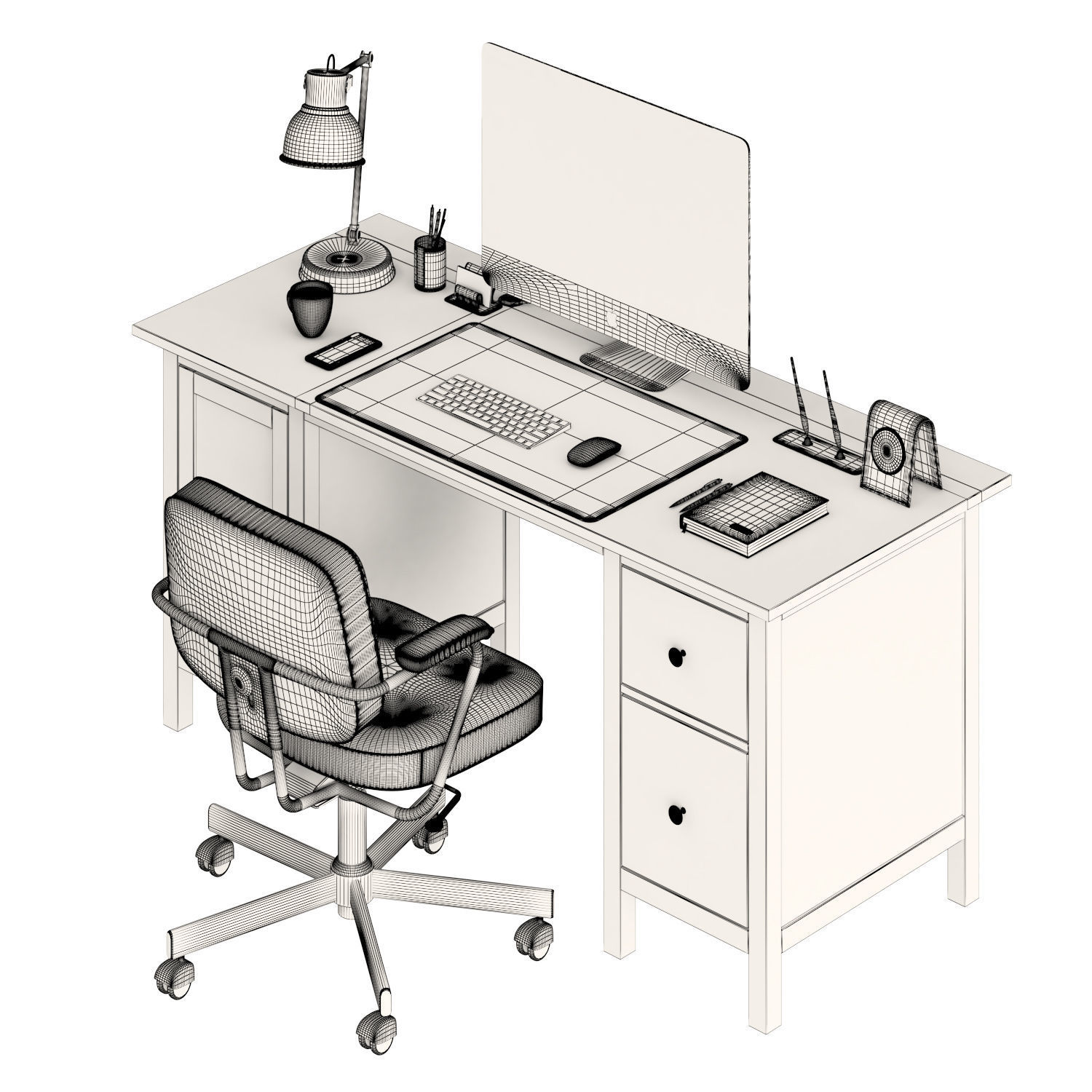 HEMNES table and ALEFJLL 3D model_4