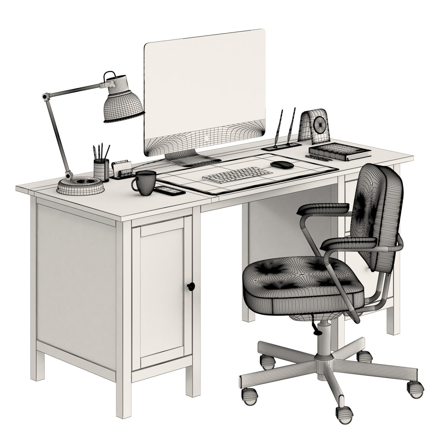 HEMNES table and ALEFJLL 3D model_2