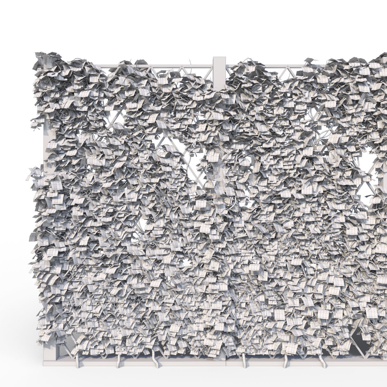 Ivy fence 3D model_10