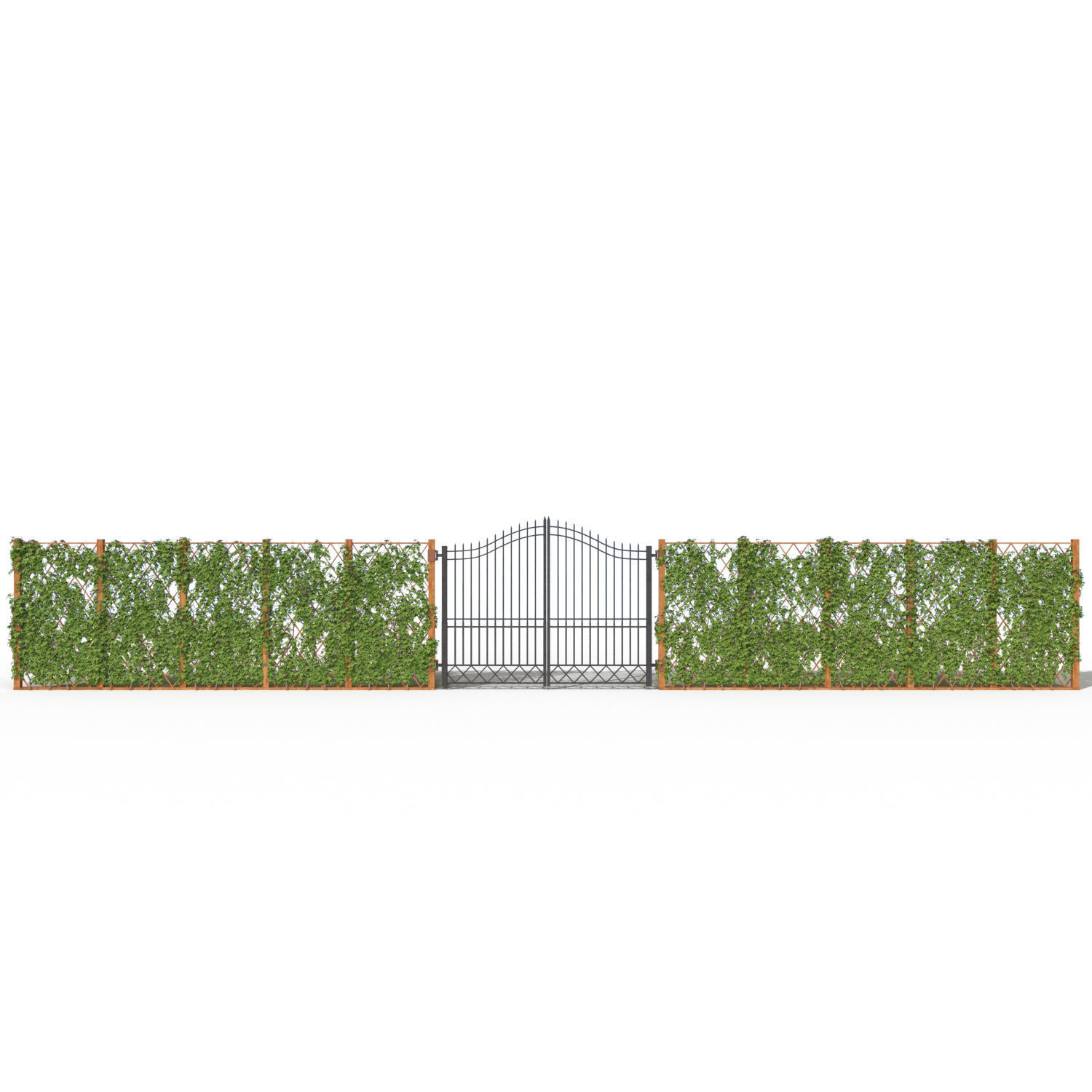 Ivy fence 3D model_9