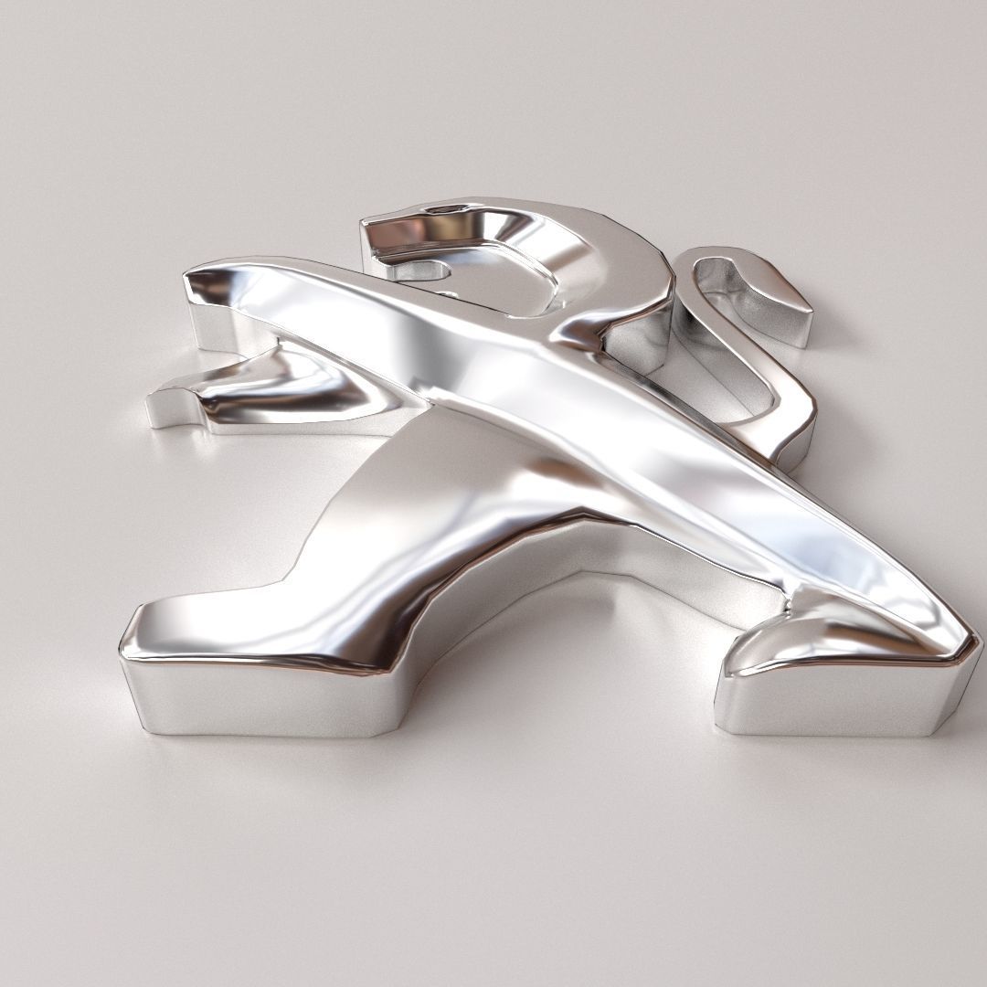 Peugeot Logo 3D model_1