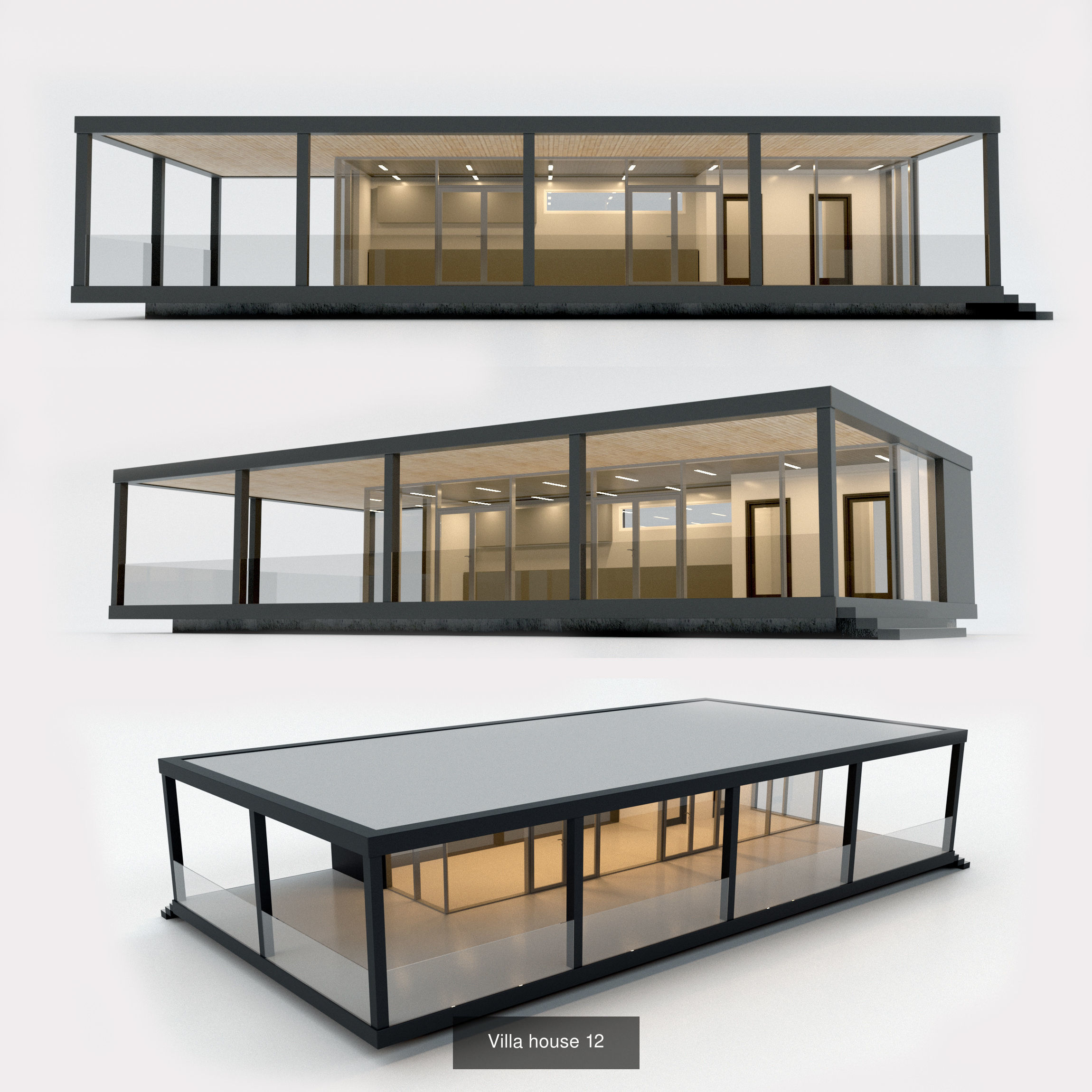 Villa house Collection 3 models _3