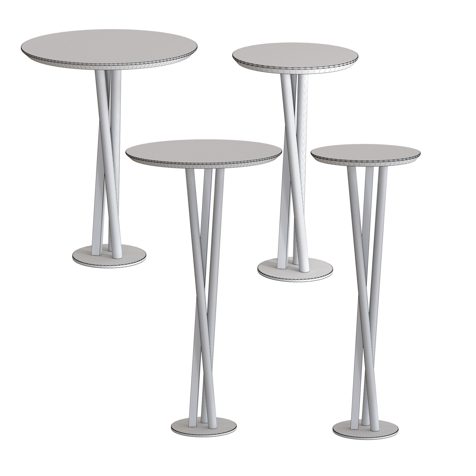 Traba NIELS coffee tables 3D model_1
