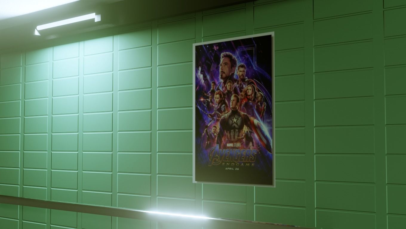 Subway Under pass - Low poly - Game ready model Low-poly 3D model_4