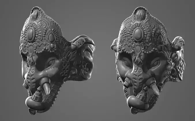 Ganesh Elephant 3d Print Ready Model 3D print model