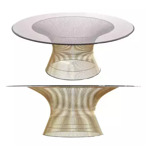 Platner Coffee Table Gold by Knoll International