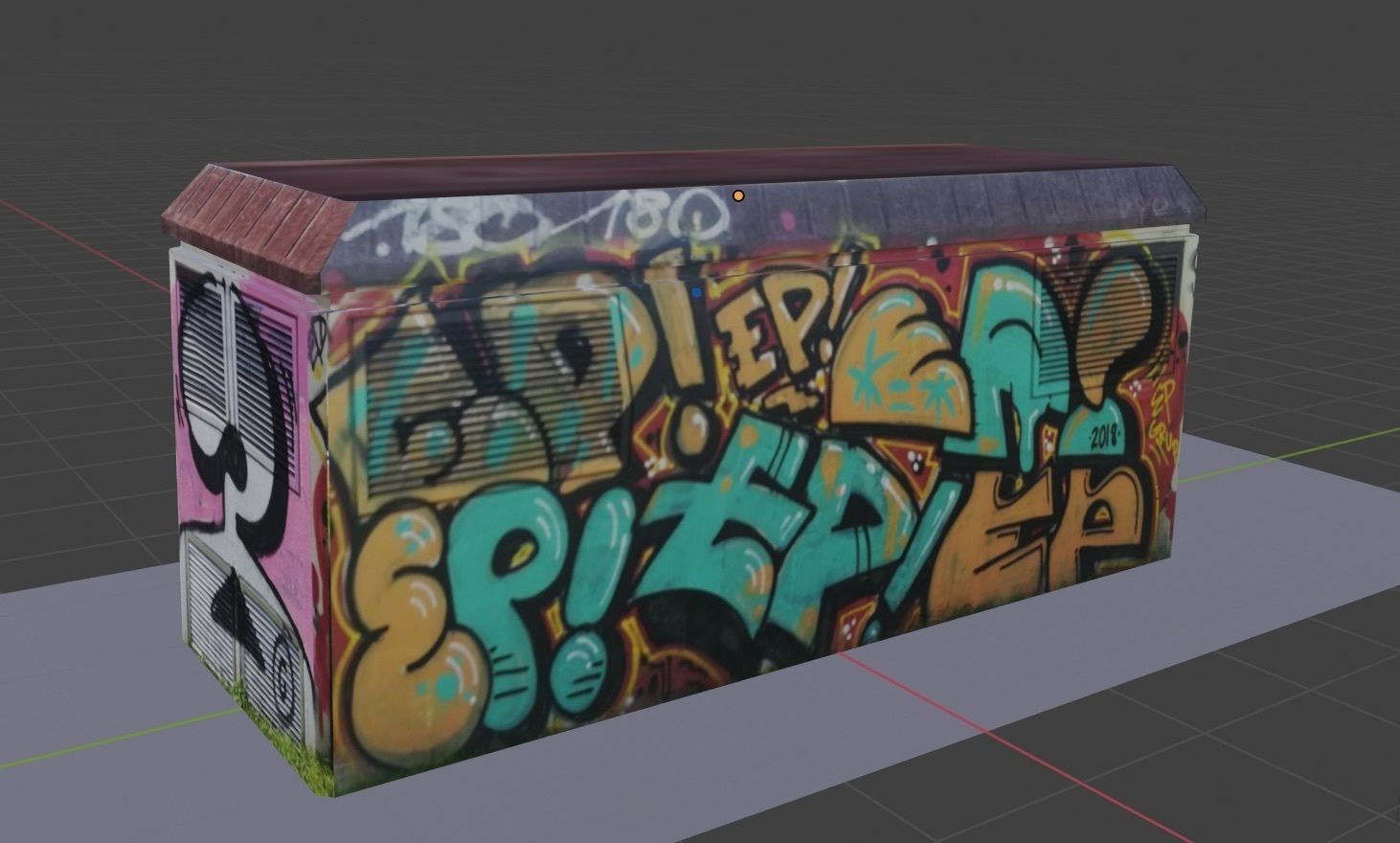 ELECTRIC TRANSFORMER BOX 2 3D model_10