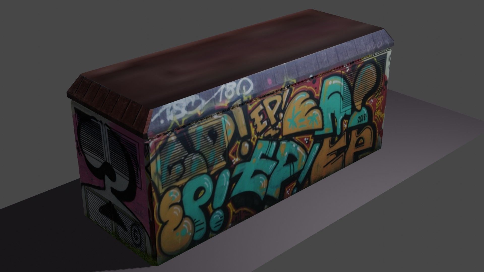 ELECTRIC TRANSFORMER BOX 2 3D model_11