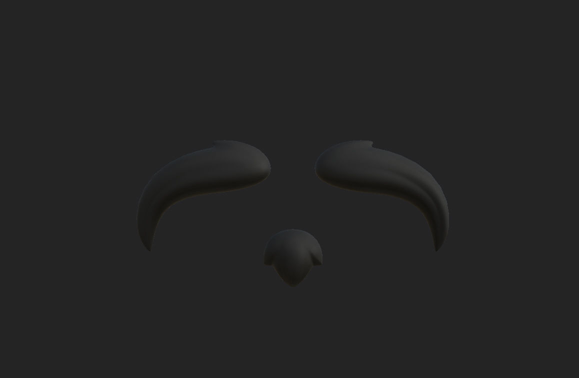 Mustache 14 3D model_7